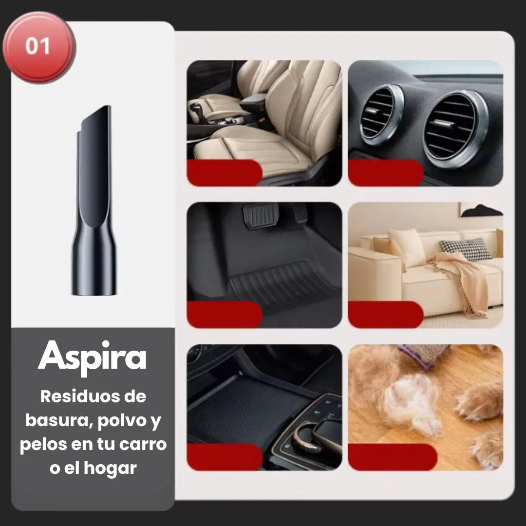 ASPIRADORA SOPLADORA DOBLE  BATERIA